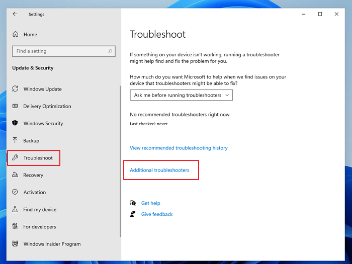 Windows 업데이트 문제 해결사